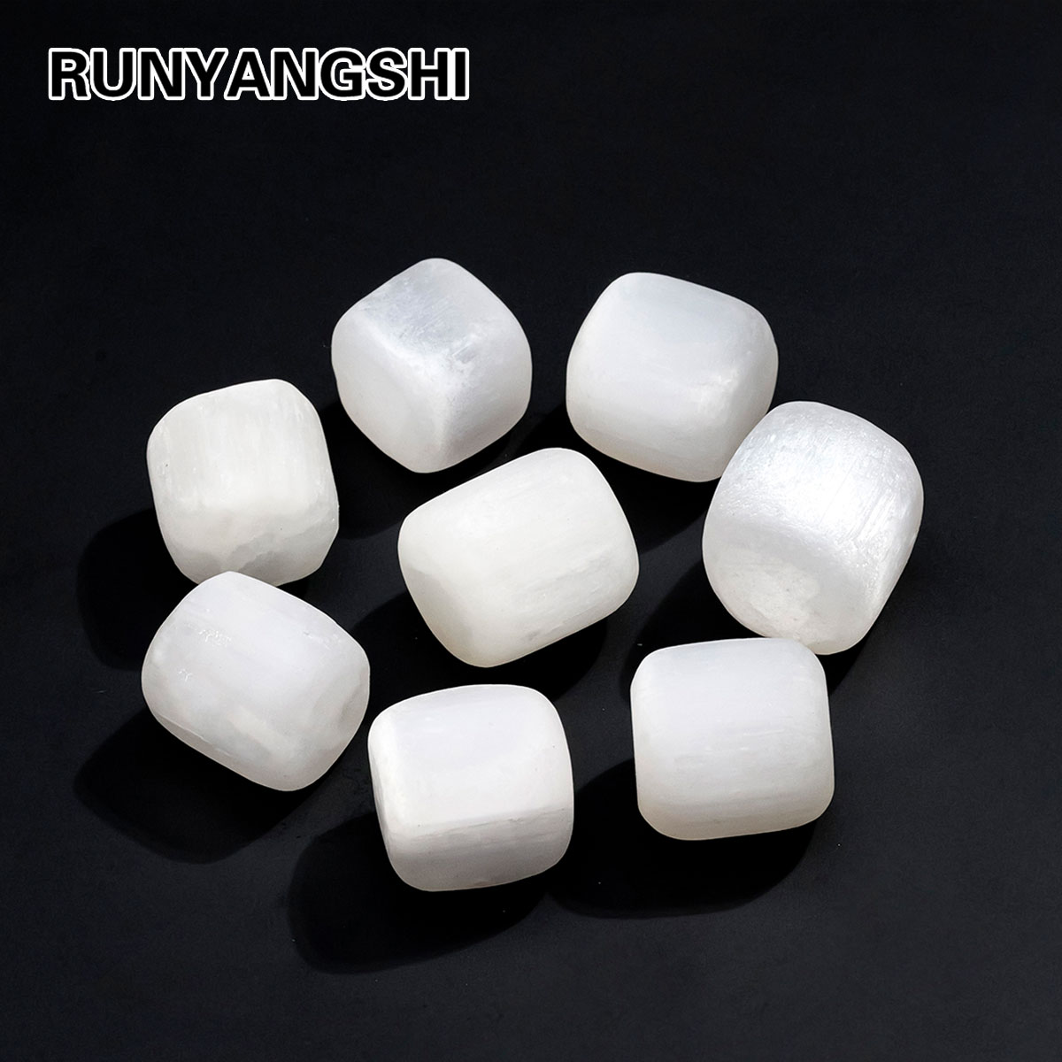Aquarium Fish Store - 1pc Natural Selenite Rolling Stones Bulk