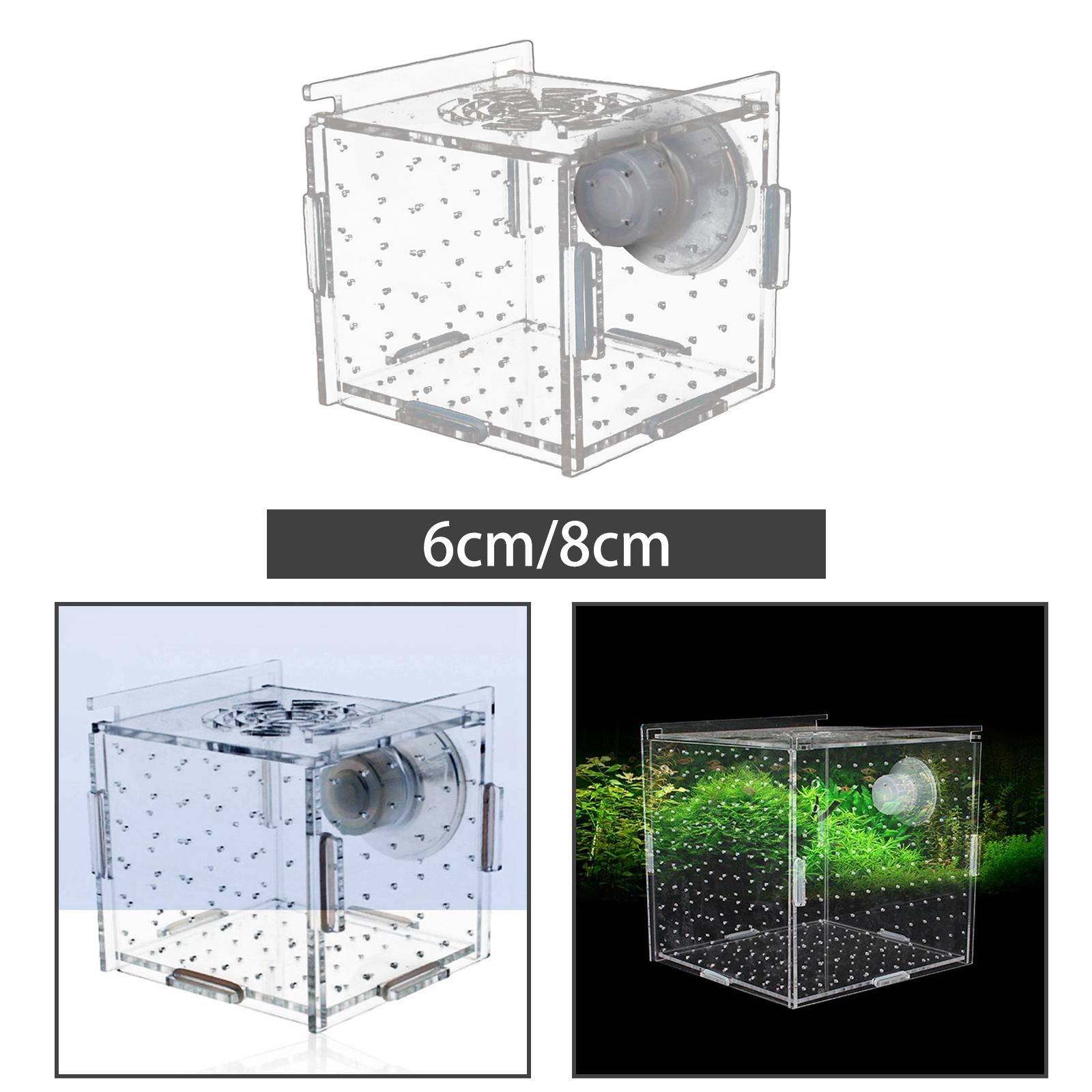 Aquarium Fish Medicine - Fish Breeder Box Clear Durable Suction