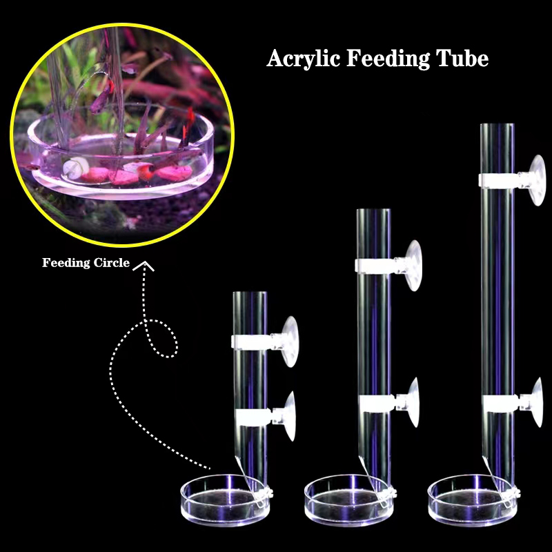 Aquarium Fish Price - 1Pcs Acrylic Aquarium Feeder Tube Dish