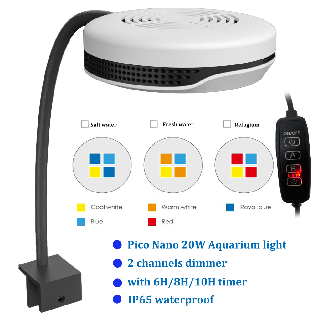 Refugium Light Nano - Clip on 20W LED Aquarium Light