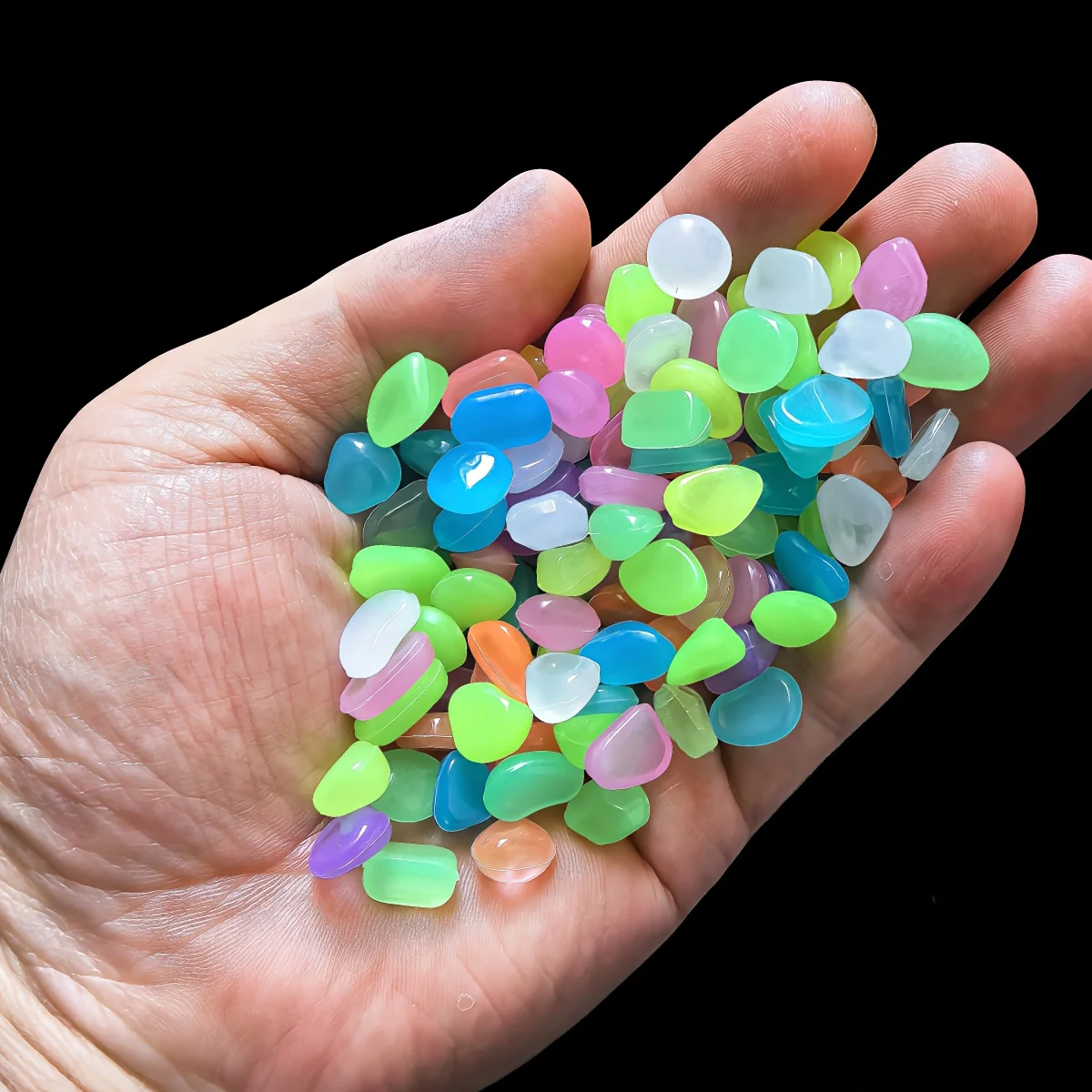 1CM 100pcs Color Goose Stone L - огляд і ціна Aquarium Fish Guppy