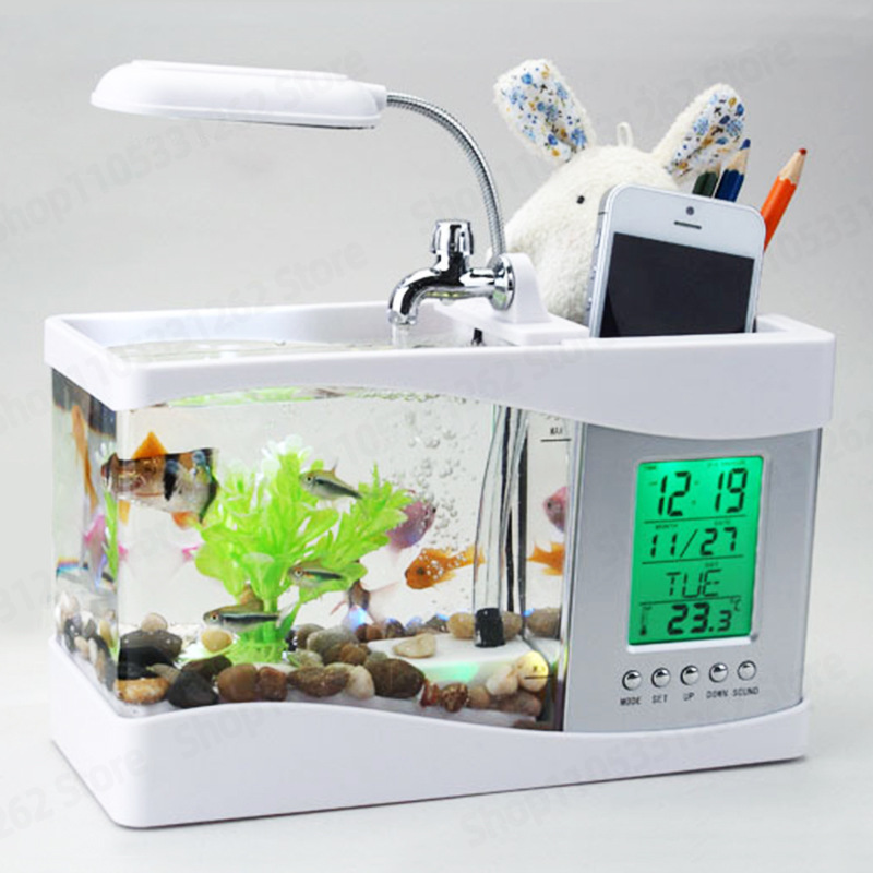Mini Small Fish Tank Creative  - огляд і ціна Aquarium Fish Logo