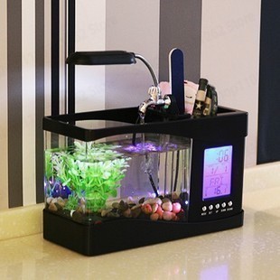Mini Small Fish Tank Creative  - огляд і ціна Aquarium Fish Logo