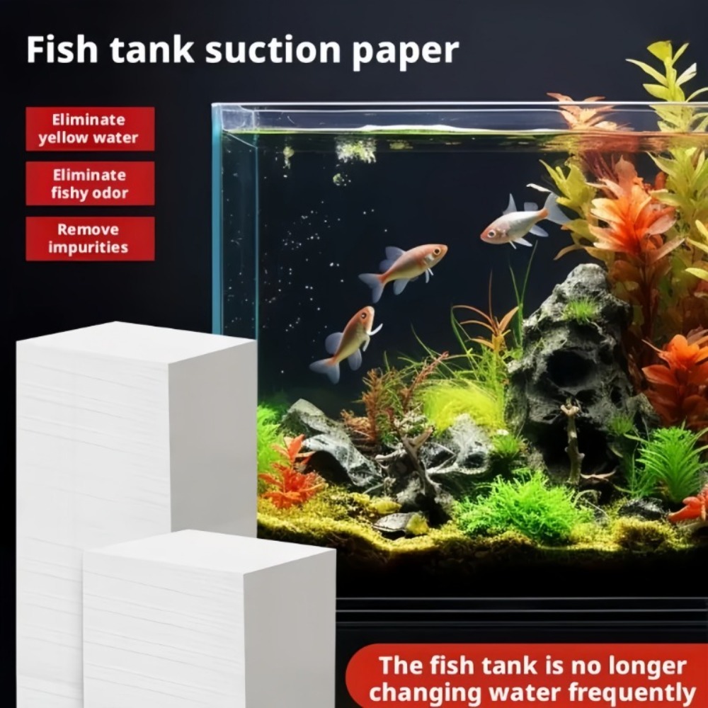 50pcs Fish Tank Absorbing Impu - огляд і ціна Aquarium Fish Yellow