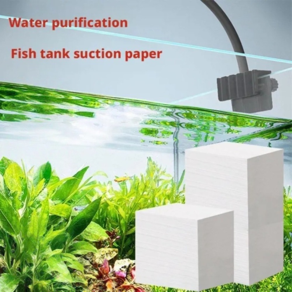 50pcs Fish Tank Absorbing Impu - огляд і ціна Aquarium Fish Yellow