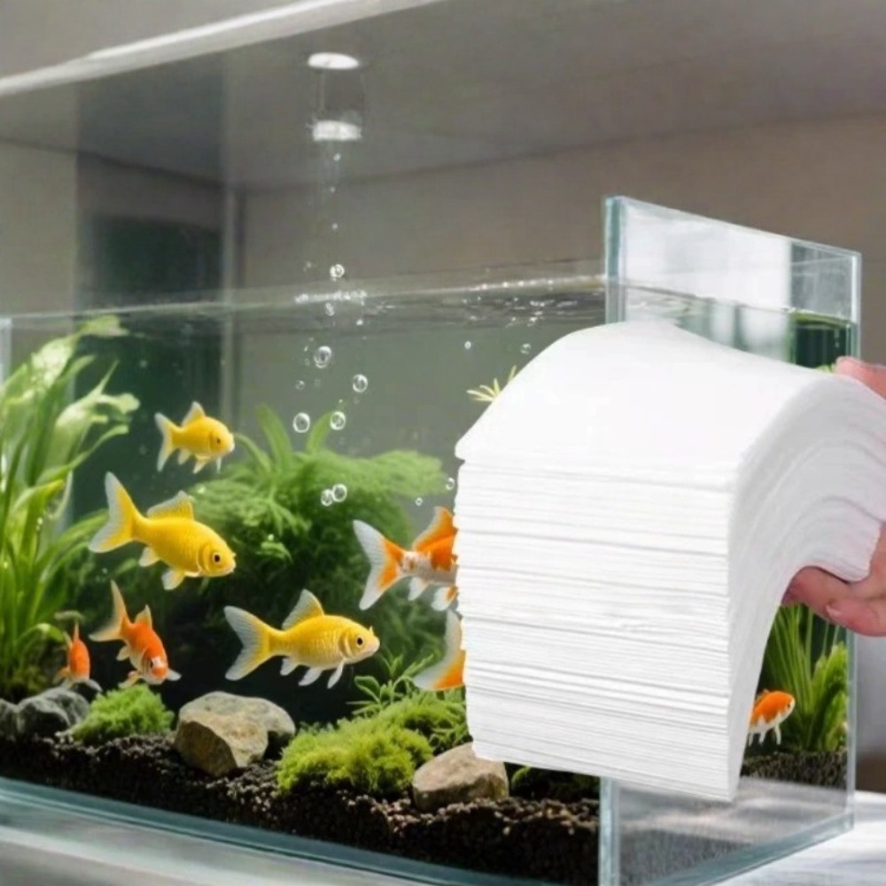50pcs Fish Tank Absorbing Impu - огляд і ціна Aquarium Fish Yellow