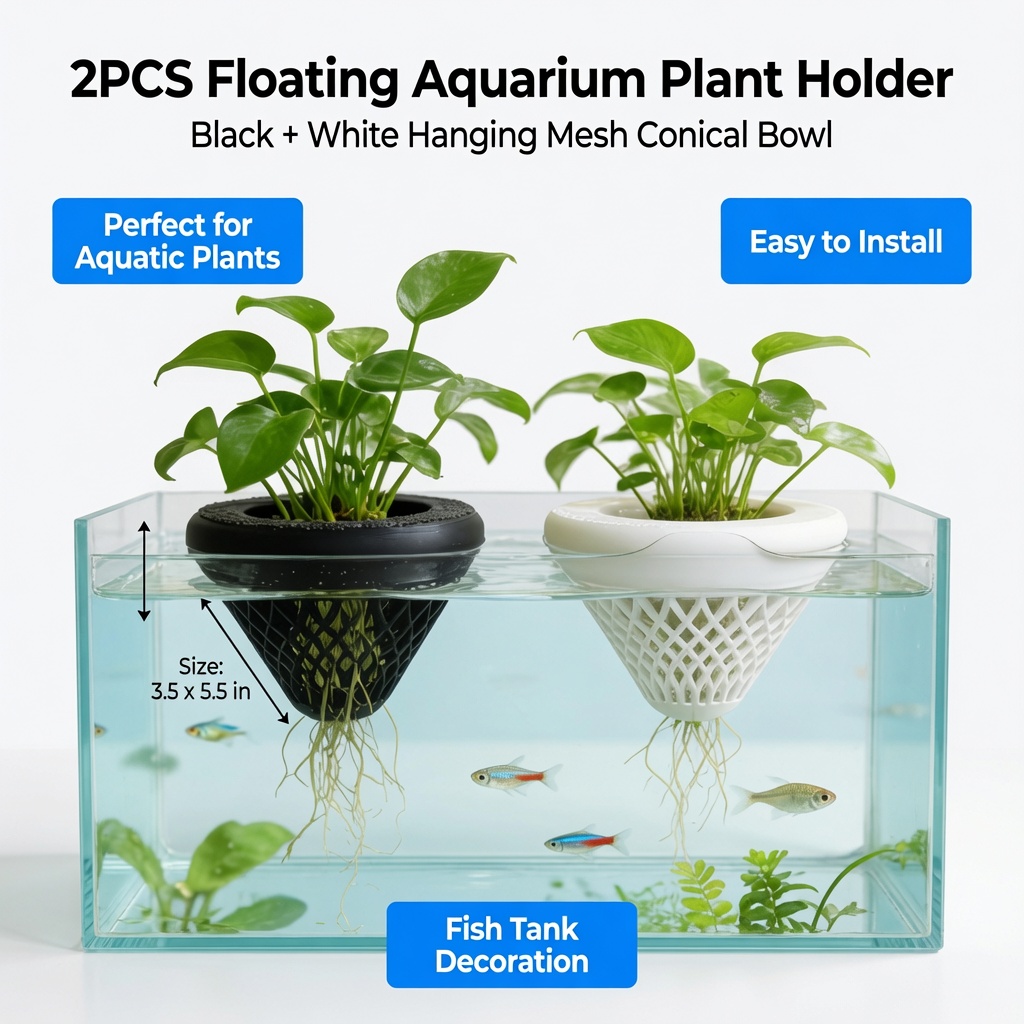 2PCS Floating Aquarium Plant H - огляд і ціна Aquarium Fish Cartoon