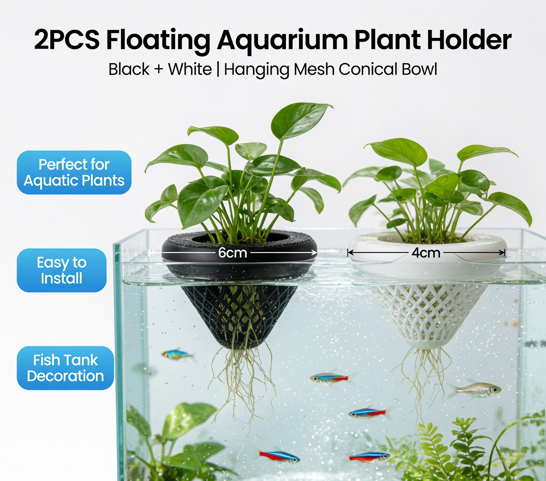2PCS Floating Aquarium Plant H - огляд і ціна Aquarium Fish Cartoon