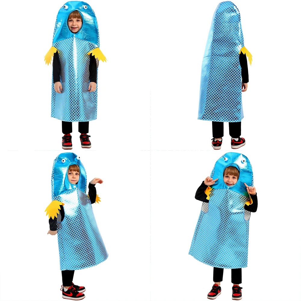 Shiny Blue Fish Costume Metall - огляд і ціна Aquarium Fish Yellow