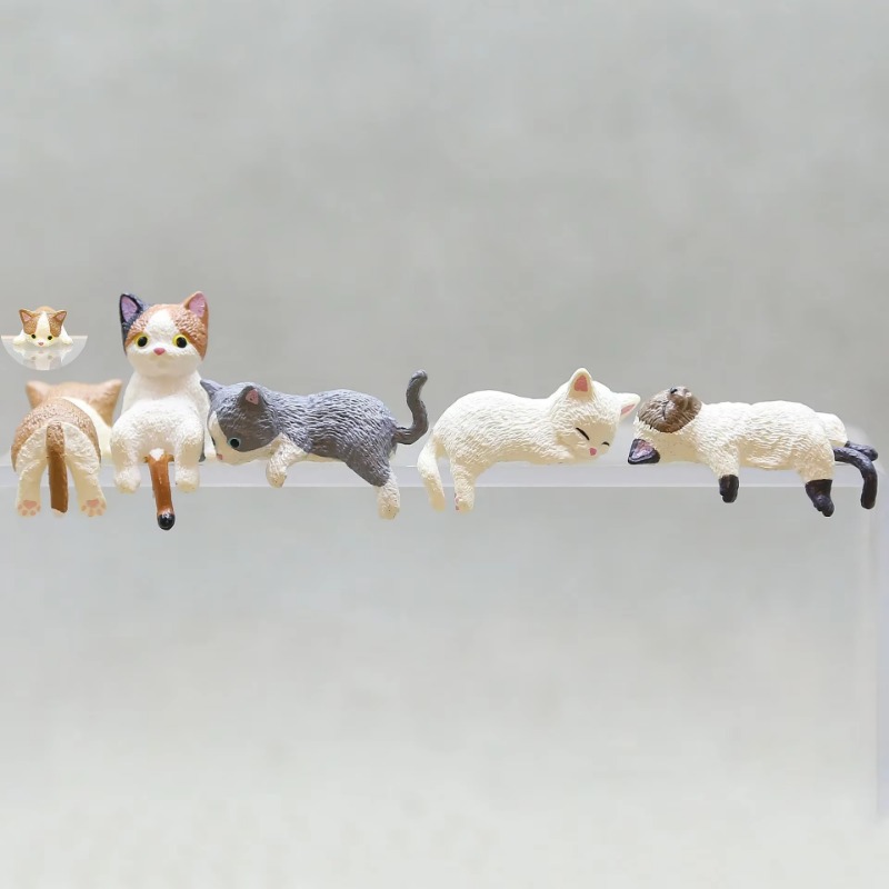 1Pc Cute Cartoon Cat PVC Home  - огляд і ціна Aquarium Fish Cartoon