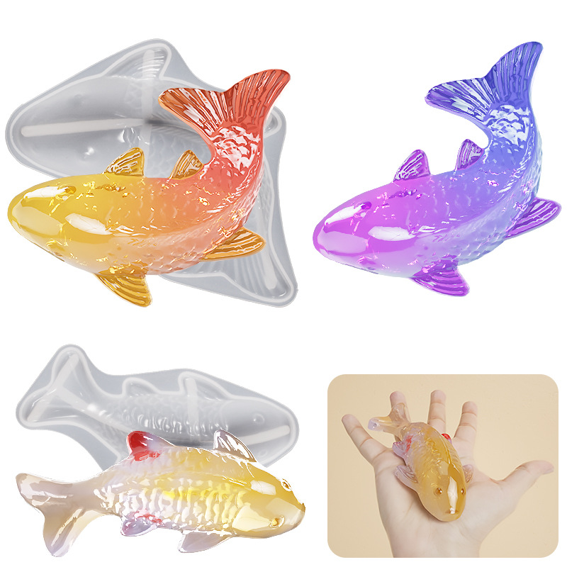 3D Koi Fish Shaped Epoxy Resin - огляд і ціна Aquarium Fish Guppy