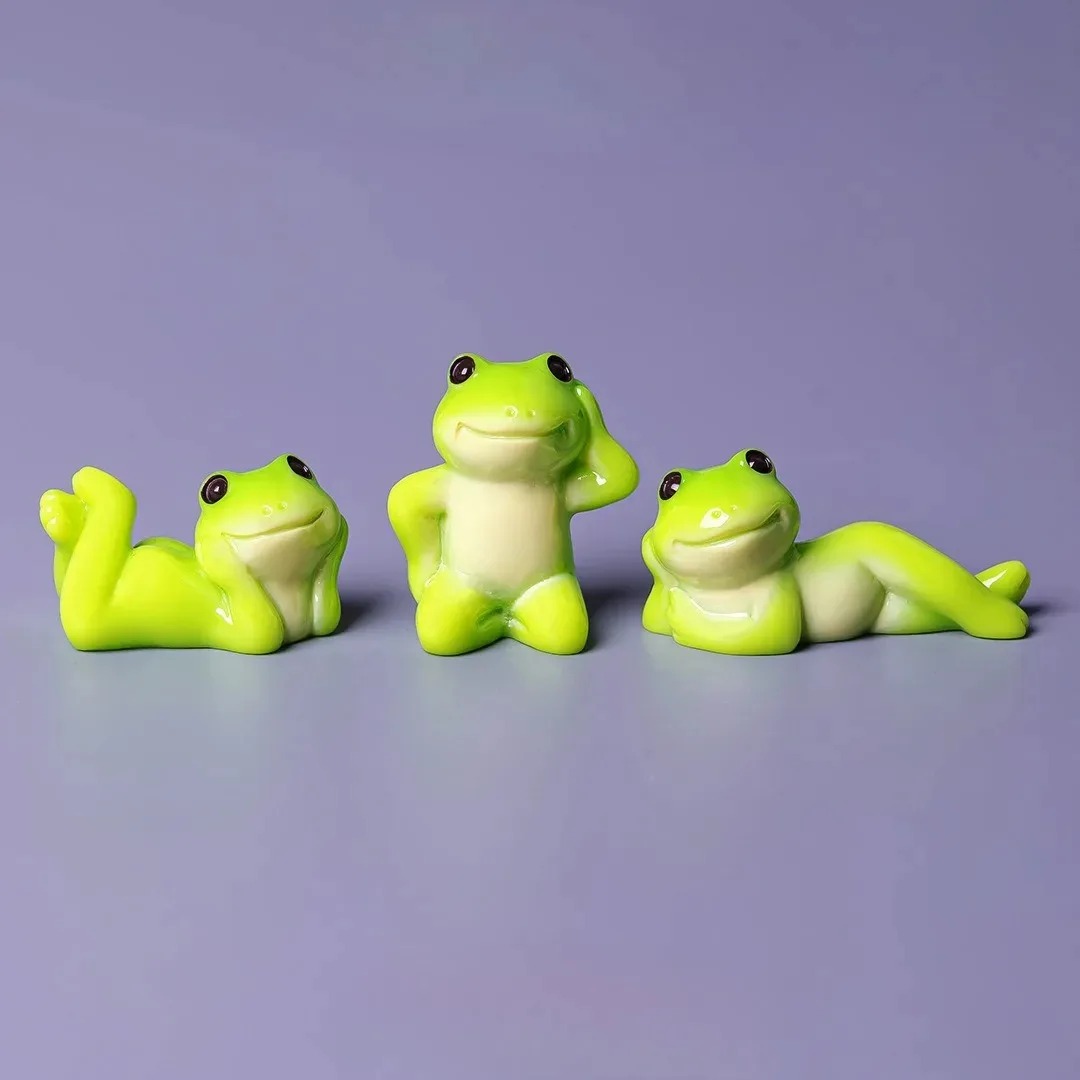 6pcs Cartoon Mini Funny Frog F - огляд і ціна Aquarium Fish Cartoon