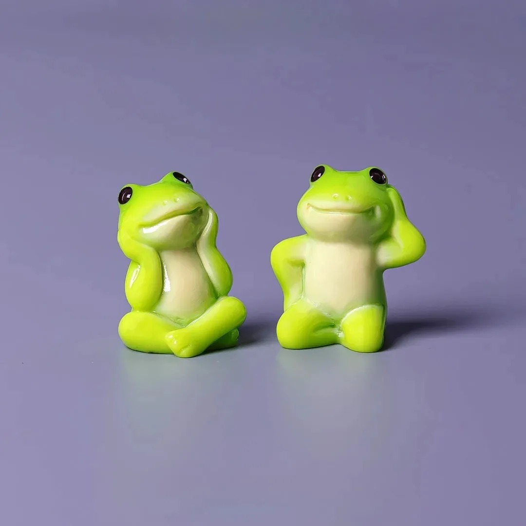 6pcs Cartoon Mini Funny Frog F - огляд і ціна Aquarium Fish Cartoon