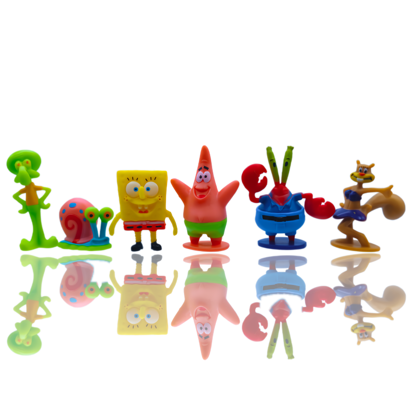 6pcs SpongeBob Fish Tank Decor - огляд і ціна Aquarium Fish Guppy