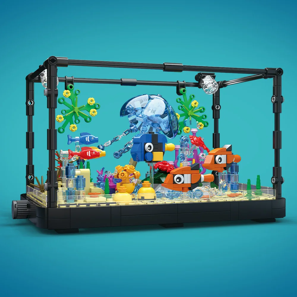 Fish Tank Building Block Set w - огляд і ціна Aquarium Fish Guppy
