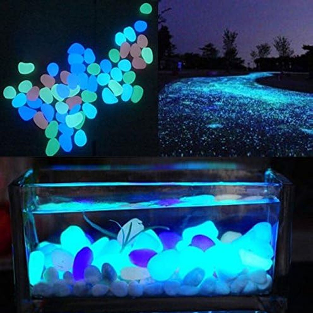 Fish Tank Rocks Glow Blue Pebb - огляд і ціна Aquarium Fish Store