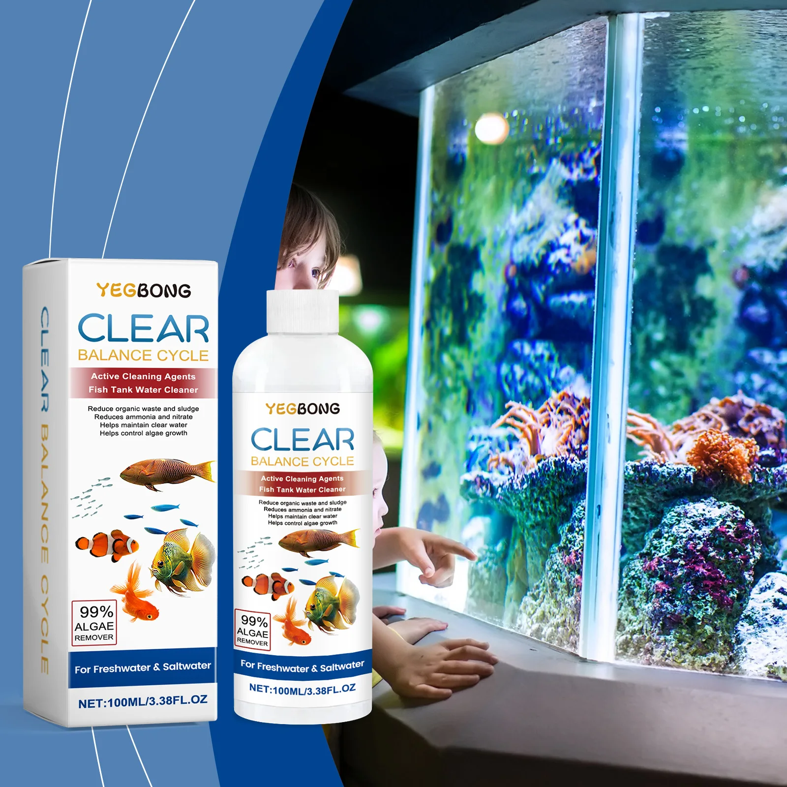 Algae Remover for Fish Tanks,  - огляд і ціна Aquarium Fish Quality