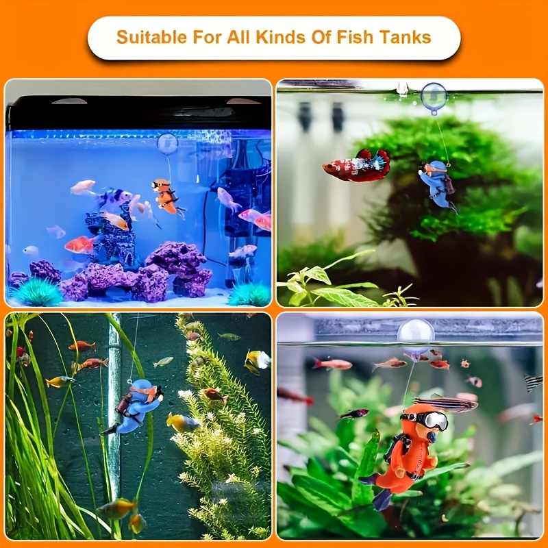 2pcs Vibrant Diver Aquarium De - огляд і ціна Aquarium Fish Cartoon