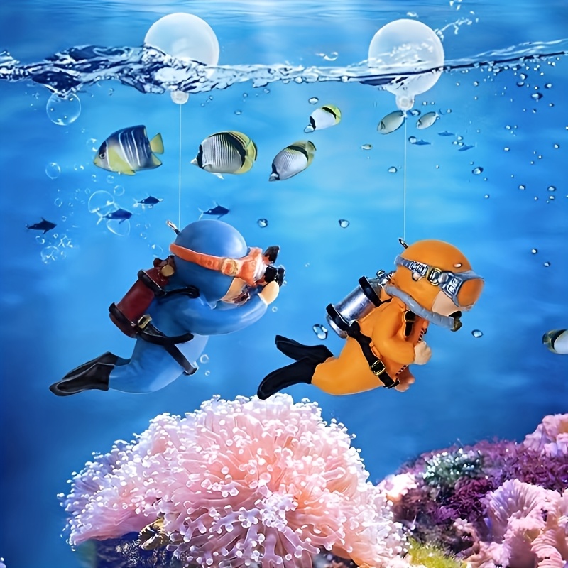 2pcs Vibrant Diver Aquarium De - огляд і ціна Aquarium Fish Cartoon