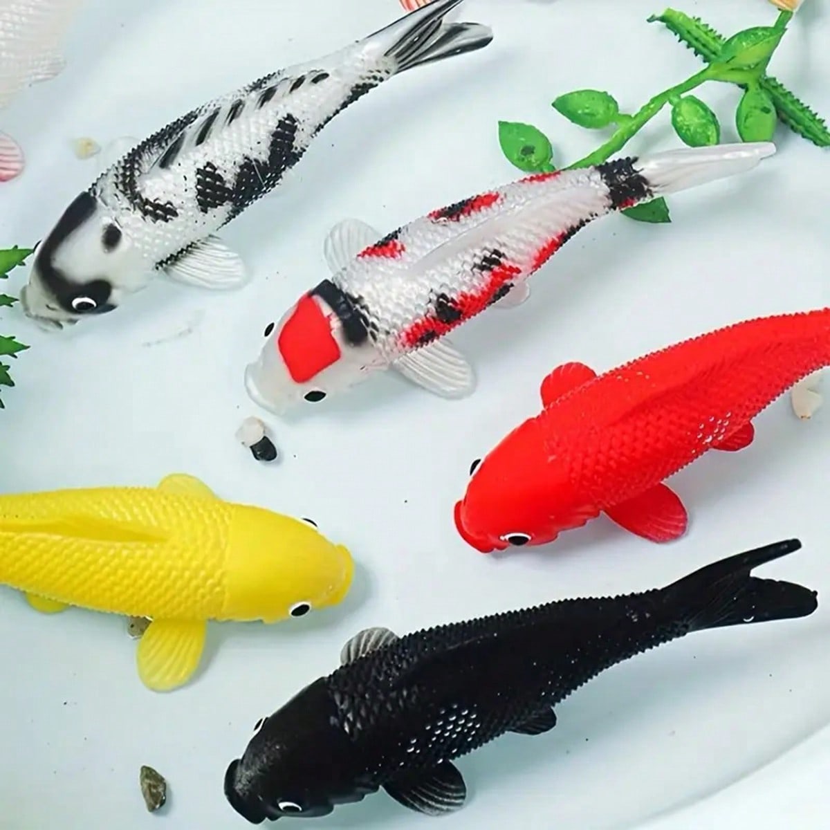 2pcs Colorful Artificial Koi F - огляд і ціна Aquarium Fish Yellow