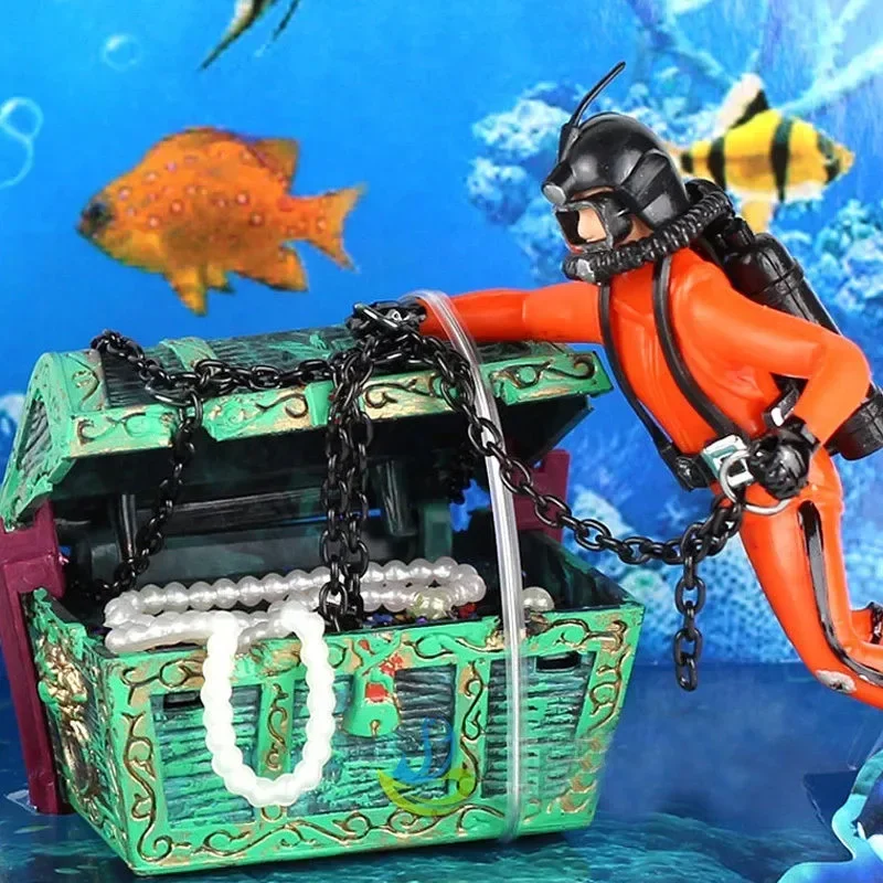 Resin Treasure Hunter Diver Fi - огляд і ціна Aquarium Fish Price