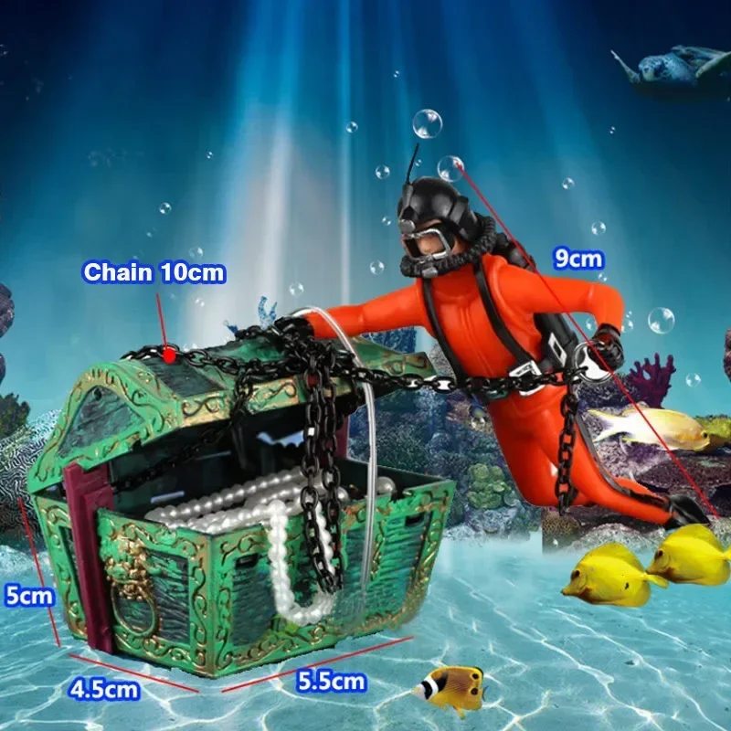 Resin Treasure Hunter Diver Fi - огляд і ціна Aquarium Fish Price