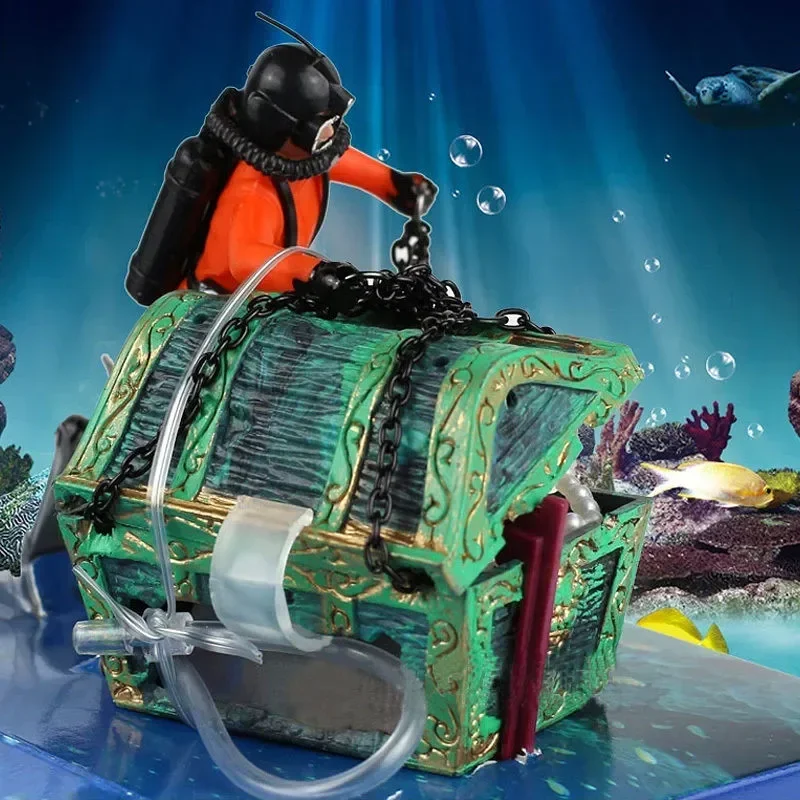 Resin Treasure Hunter Diver Fi - огляд і ціна Aquarium Fish Price