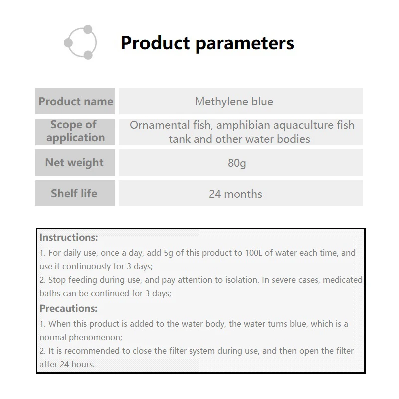 Methylene Blue Ornamental Fish - огляд і ціна Aquarium Fish Medicine