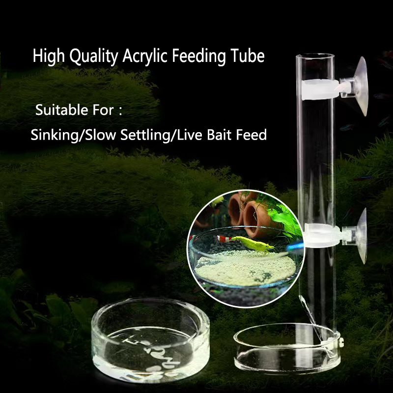1Pcs Acrylic Aquarium Feeder T - огляд і ціна Aquarium Fish Price